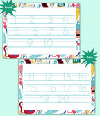 Learn to Write – 4 Dry Erase Tracing Mats with Pen for Kids | Alphabet, Numbers, Shapes & Custom Name Sheets by ZStore