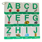 Alphabet Flashcards Pictures and Words 26 Ring Bound by Zstore