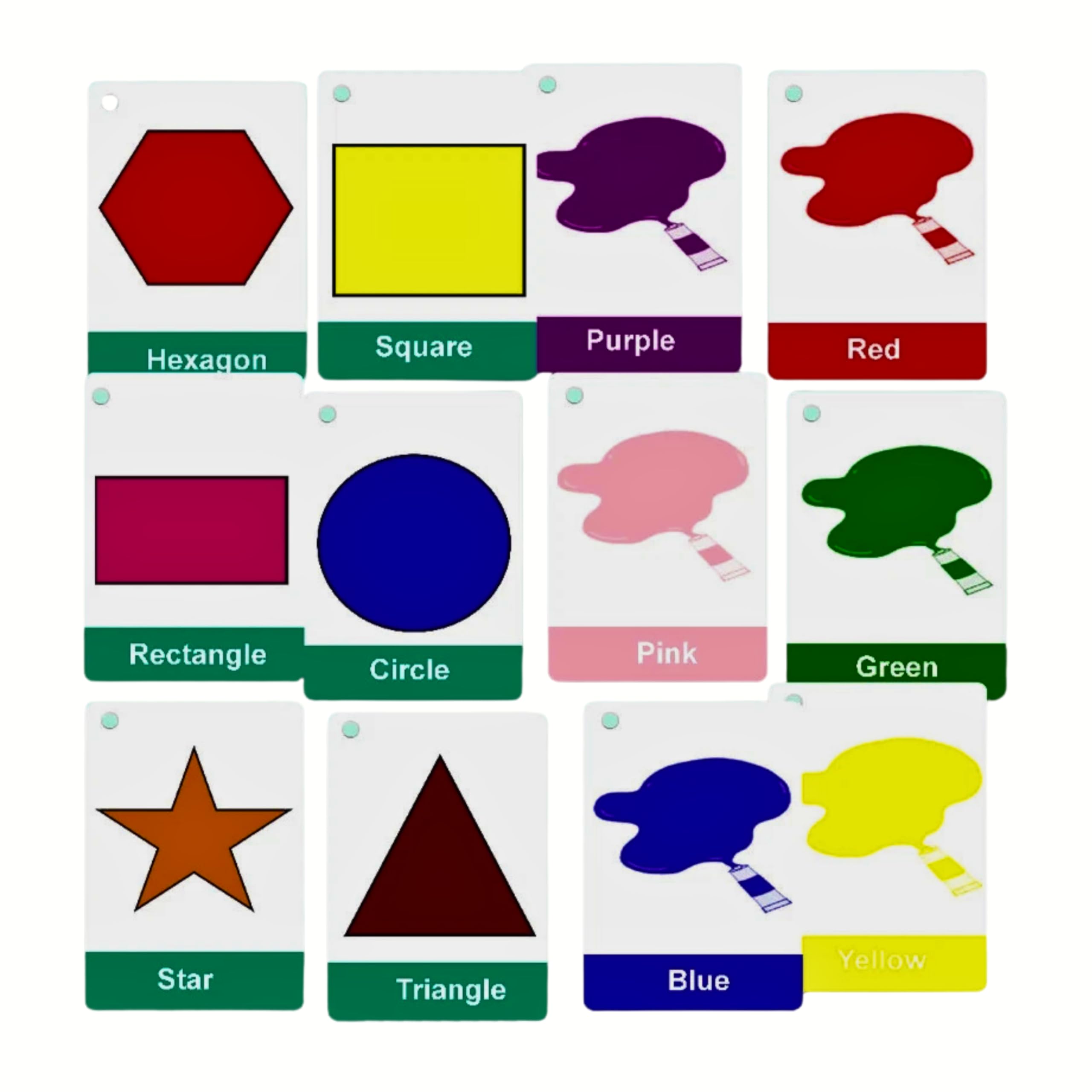 First Words, Fruits, Healthy Food, Body Parts, Animals, Colors & Shapes | Early Years Resources by Zstore