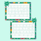 Writing Board for Toddlers – Alphabet Tracing Mat A4 Size | Reusable Handwriting Practice Sheet | Double-Sided, Glossy Laminated Letter Tracing with Pen by ZStore