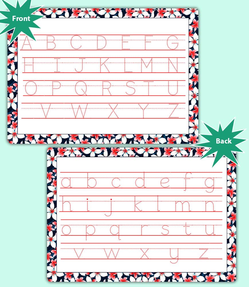 Smart Handwriting Sheets Letters, Numbers, Shapes & Custom Name Practice Handwriting & Early Learning For Kids by ZStore