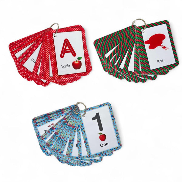 Toddler Flash Cards - Educational Alphabet Number Set | Durable Laminated Cards