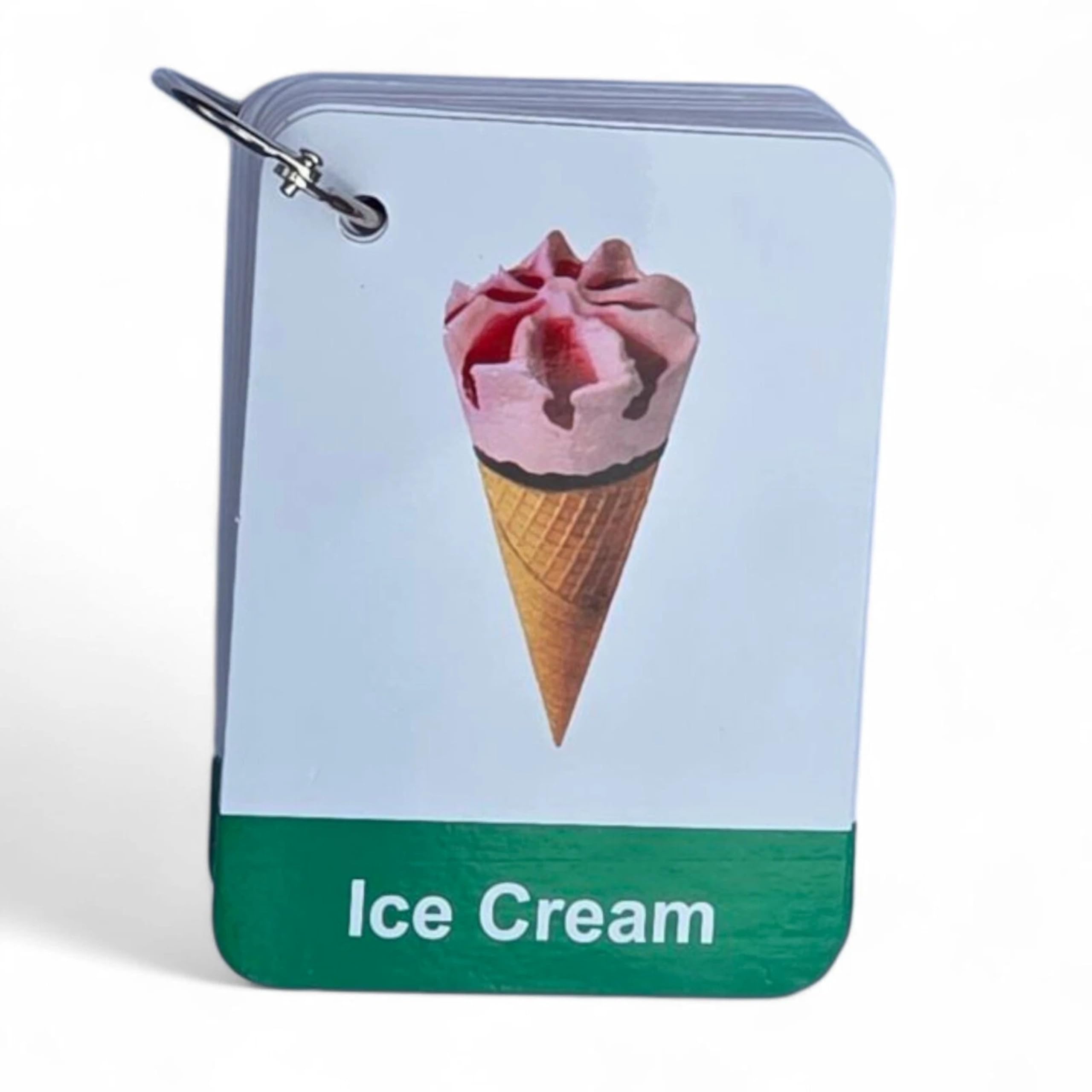 Food Flashcards for Kids by Zstore 24 Card Set Double Sided by Zstore