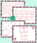 Smart Handwriting Sheets Letters, Numbers, Shapes & Custom Name Practice Handwriting & Early Learning For Kids by ZStore