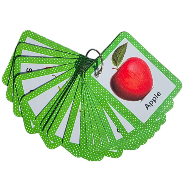 Fruit and Vegetable Flash Cards – Montessori Early Learning Cards for Toddlers