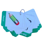 Kids 96 Pieces Flash Cards Set Baby Words Animals Fruits, Body Parts by Zstore