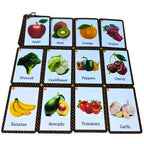 Fruit and Vegetable Flash Cards First Words for Toddlers by Zstore
