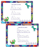 Name Learning Tracing Mat For Toddlers Personalized Writing Mat Waterproof Glossy & Tear Proof by ZStore