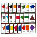 Colors And Shapes Flash Cards For Toddlers Binding Ring by Zstore
