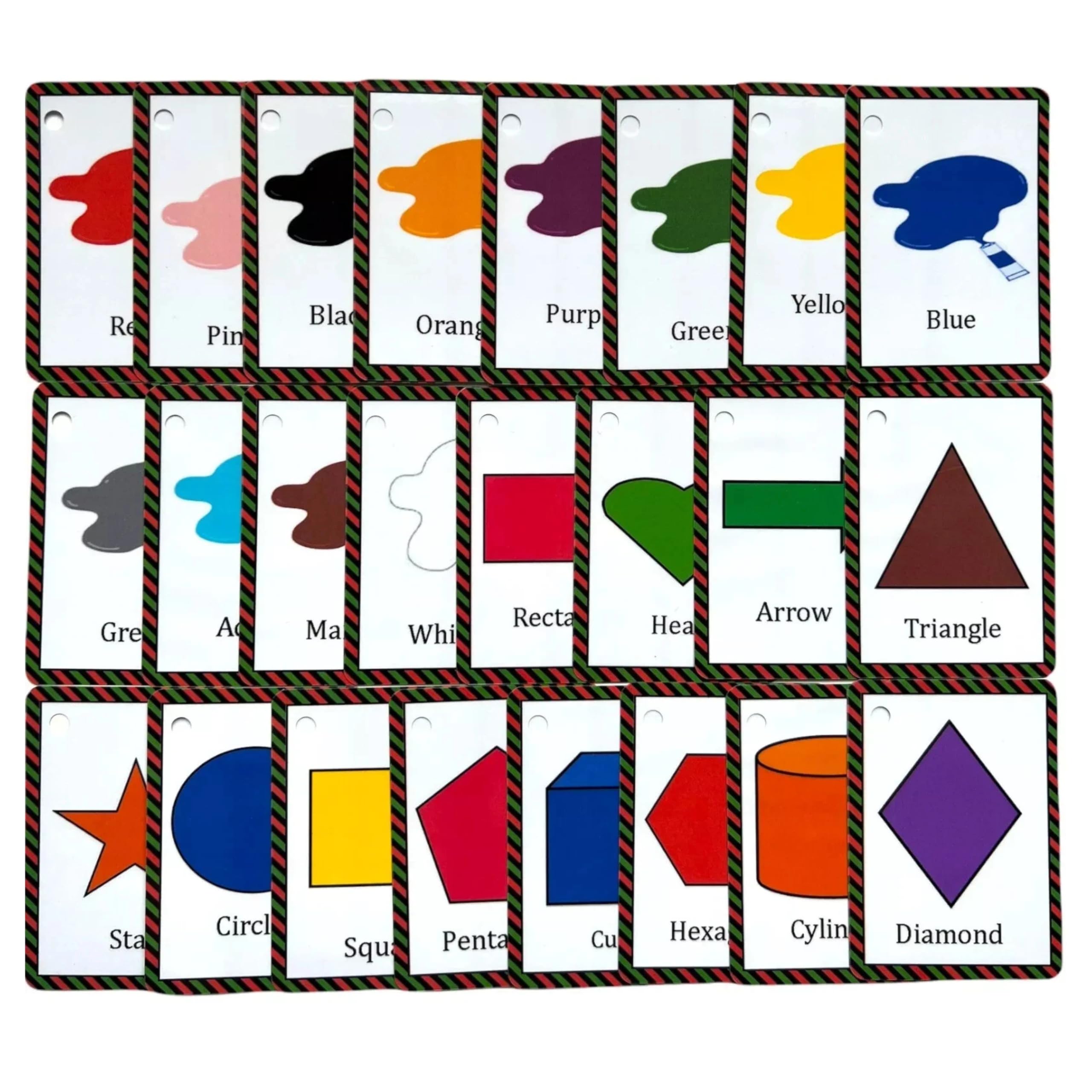 Colors And Shapes Flash Cards For Toddlers Binding Ring by Zstore