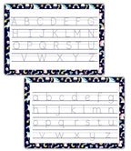 Reusable Alphabet Handwriting Mat | A4 Tracing Worksheet with Pen | Double-Sided Capital & Lowercase Letter Practice Board for Kids | Waterproof & Wipe-Clean Learning Tool by ZStore