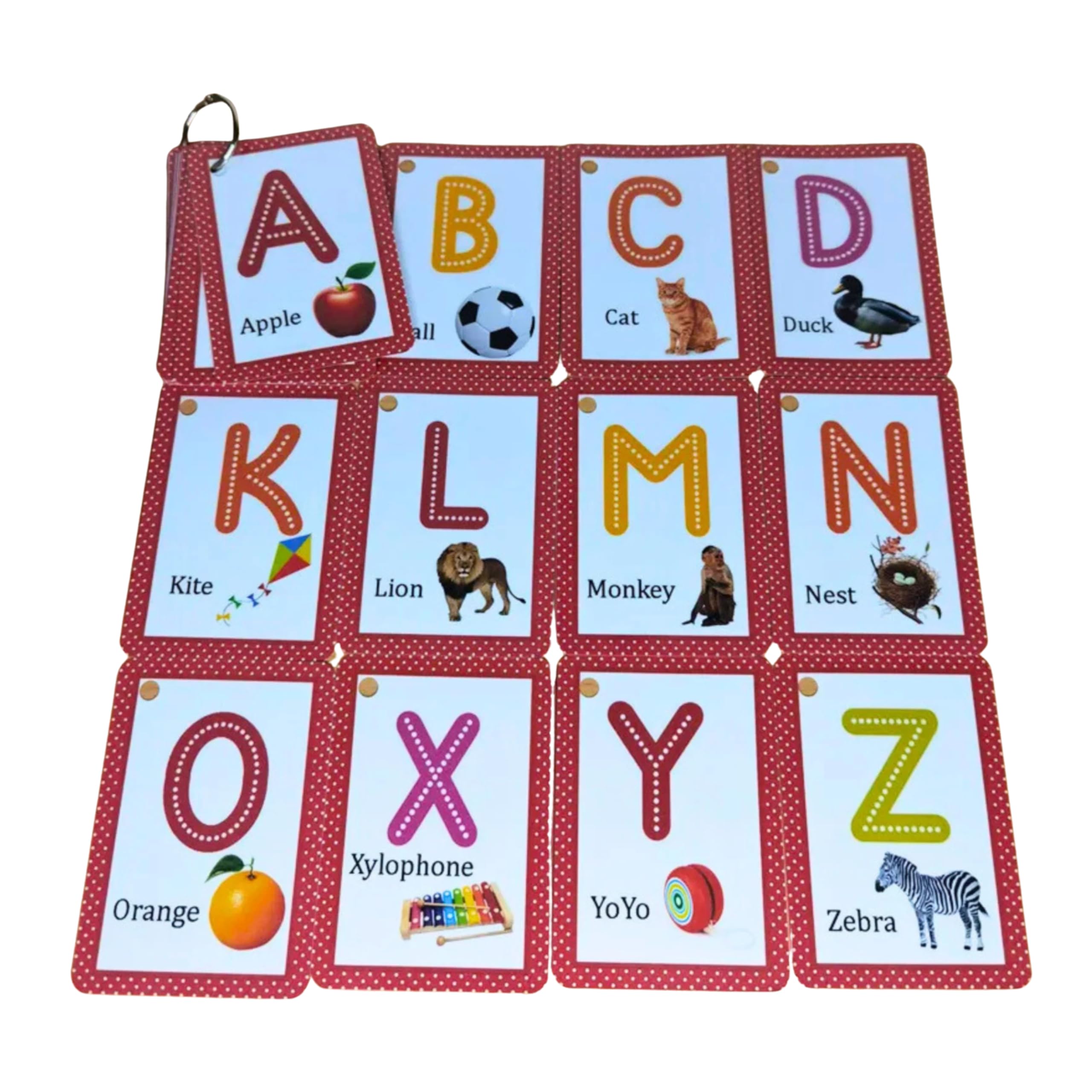 Educational A to Z Flashcards with Pictures for Kids by Zstore
