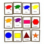 Toddler Flash Cards Set – 70 Educational Cards with Alphabet, Numbers, Colors & Shapes | Preschool Learning Flashcards with Fun Borders & Ring for Kids Ages 6m+ | ABC 123 Early Learning Toy by Zstore