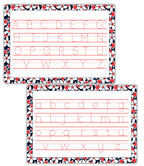 Flower Themed Kids Handwriting Alphabet A4 Reusable Tracing by ZStore