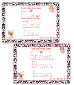 Write Your Name Practice Sheet for Kids Personalized Tracing Mat by ZStore