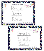 Kids Name Tracing Practice Mat Personalized Handwriting Board by ZStore